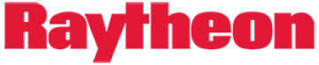 Raytheon logo written in red